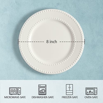 Elegant Wareland Embossed Salad Plates Set of 4