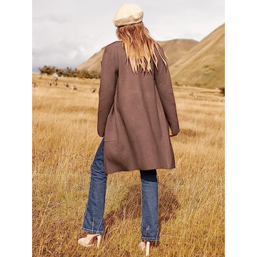 Stylish ANRABESS Women's Open Front Knit Cardigan 2024