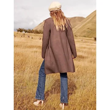 Stylish ANRABESS Women's Open Front Knit Cardigan 2024