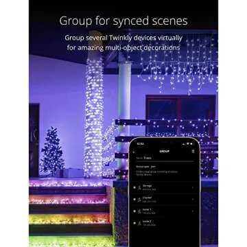 Twinkly Icicle LED Christmas Lights with App Control