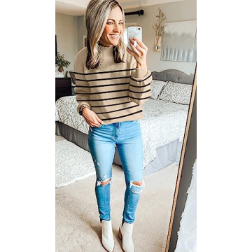 Chic ZESICA Fall Turtleneck Sweater for Women