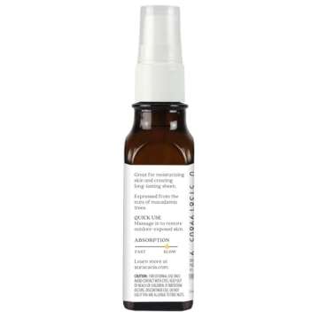 Aura Cacia Organic Macadamia Skin Oil - 1 oz Moisturizer
