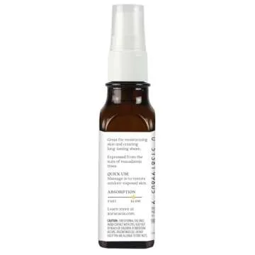 Aura Cacia Organic Macadamia Skin Oil - 1 oz Moisturizer