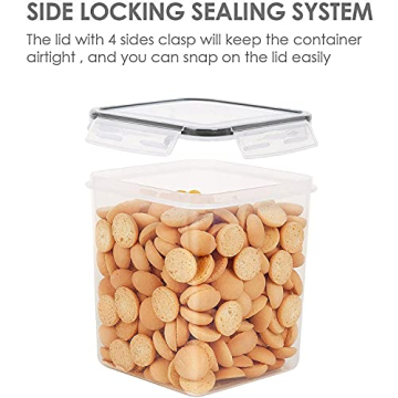 4 BPA-Free Food Storage Containers with Measuring Cups