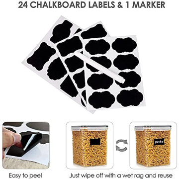 4 BPA-Free Food Storage Containers with Measuring Cups