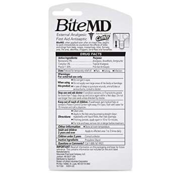 Cutter BiteMD Insect Bite Relief Stick, Analgesic And Antiseptic 0.5 Fl Oz (Pack of 1)