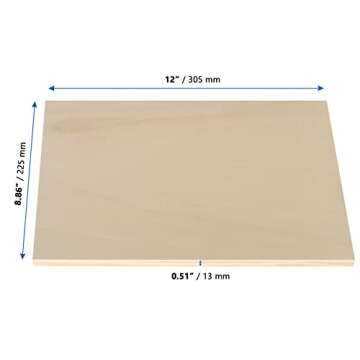 MANCHAP 12 Pack 9 x 12 Inch Wood Canvas Panels, Unfinished Wood Cradled Painting Panel Boards, Woode...