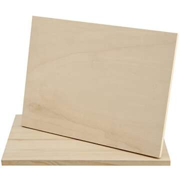 MANCHAP 12 Pack 9 x 12 Inch Wood Canvas Panels, Unfinished Wood Cradled Painting Panel Boards, Wooden Canvas Board Wood Artist Canvas for Painting, Encaustic Art, Wood Burning, Pouring, Crafts
