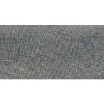 Homelife Queen Platform Bed frame with Light Grey Linen Upholstery Modern 51" Tall Headboard - Sturdy Wood Slat Support Design No Box Spring Required