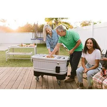Igloo 125 qt Gray Party Bar Wheeled Cooler for Outdoors
