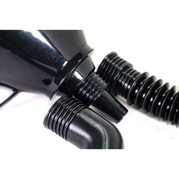 Right Angle Flexible Plastic Funnel Set Comes Complete with 2 Detachable Spout Attachments and Filter for Automotive Oil and Household Uses