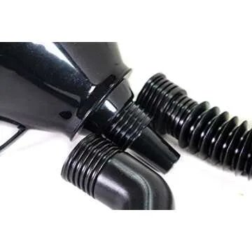 Right Angle Flexible Plastic Funnel Set Comes Complete with 2 Detachable Spout Attachments and Filter for Automotive Oil and Household Uses