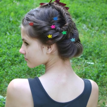 Colorful 50 Pcs Mini Hair Clips for Kids and Adults