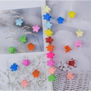 Colorful 50 Pcs Mini Hair Clips for Kids and Adults