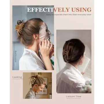 OPAUL Large Matte Hair Clips - Strong Hold & Stylish