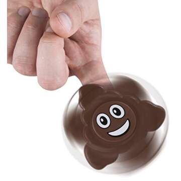 Kangaroo Emoji Poop Fidget Spinner, Perfect for Emoji Party Supply & Emoji Party Favors, Cool Fidget Toy for Kids & Adults, Ideal for Stress Relief & Fun