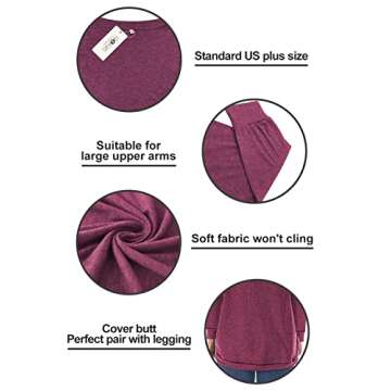 Stylish ROSRISS Plus Size T-Shirts for Comfort & Chic Wear