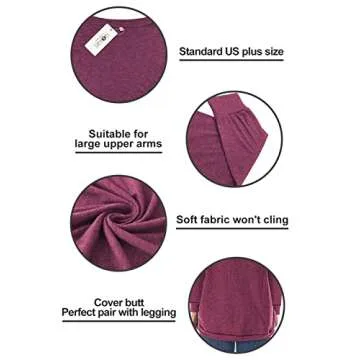 Stylish ROSRISS Plus Size T-Shirts for Comfort & Chic Wear