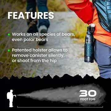 Griz Guard Bear Spray & Holster - Strongest EPA Formula