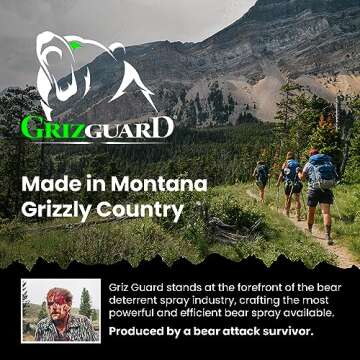 Griz Guard Bear Spray & Holster - Strongest EPA Formula