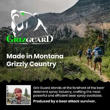 Griz Guard Bear Spray & Holster - Strongest EPA Formula