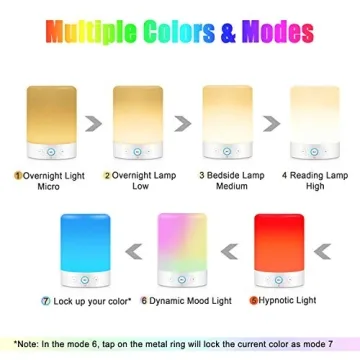 Multi-Color MRCOOL Night Light Bluetooth Speaker Bedside Lamp