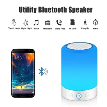 Multi-Color MRCOOL Night Light Bluetooth Speaker Bedside Lamp