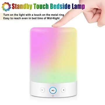 Multi-Color MRCOOL Night Light Bluetooth Speaker Bedside Lamp