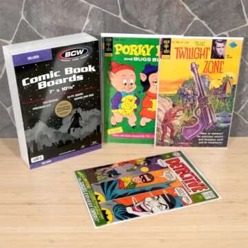 BCW Silver Age Backing Boards - 100 Pack | Acid-Free & Precision Cut for Comics