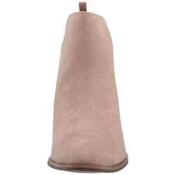 Dr. Scholl's Shoes Womens Teammate Slip On Chelsea Dress Ankle Boot, Putty Microfiber, 8.5 US