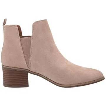 Dr. Scholl's Shoes Womens Teammate Slip On Chelsea Dress Ankle Boot, Putty Microfiber, 8.5 US