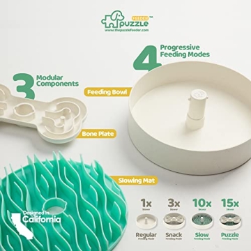 Puzzle Feeder Slow Feeder Dog Bowl for All Breeds