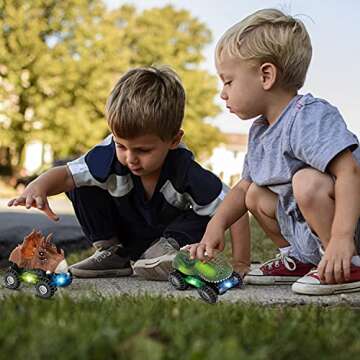 Niskite Dinosaur Toys for 2 Year Old Boy: Toddler Boy Toys for 3 Year Old Boys,Dinosaur Toys for Kids 3-5,Dino Car Toys for 2 3 4 Year Old Boy Birthday Gift Ideas