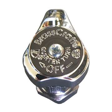 (4-Pack) BrassCraft G2CR19L1X 1/2-in Nominal Comp x 3/8-in OD Outlet Chrome Plated Brass 1/4-Turn Angle Stop Valve Less Outlet Sleeve/Nut (4-Pack)