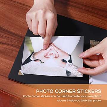 PartyKindom Wooden Photo Album Scrapbook DIY Photo Book, Travel Album Our Adventure Book Scrapbook Supplies, Wooden Self- Adhesive Vintage Map Handmade Memory Book Anniversary Album for Birthday