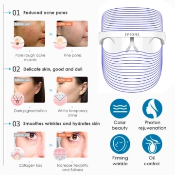 Epione LED Light Therapy Face Mask for Radiant Skin