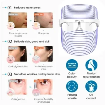 Epione LED Light Therapy Face Mask for Radiant Skin