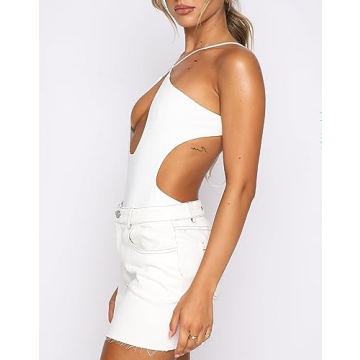 Stylish HYPERFIRE Criss Cross One Piece Swimsuit for Women