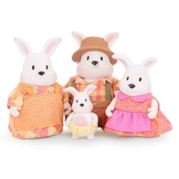 Li'l Woodzeez – Hoppingoods Rabbit Family Set – Playtime Fun for Kids Ages 3+