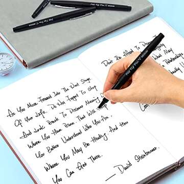 Lelix Felt Tip Pens Pack - Perfect for Writing & Art