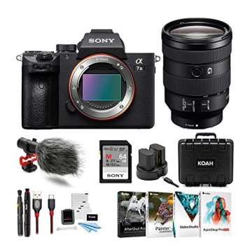 Sony a7 III Full Frame Mirrorless Camera (Body Only) Bundle with FE 24-105mm f/4 G OSS Full-Frame E-...