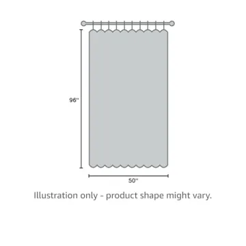 Stylish Blackout Linen Curtains - 2 Panels, 96 inches