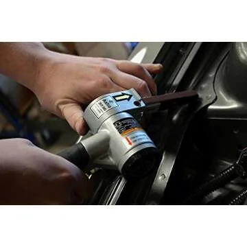 Astro Tools 3036 Air Belt Sander (3/8" x 13") with 3pc Belts (#40, #60 & #80)