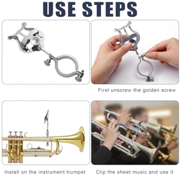 Silver Clarinet Lyre Clip for Beginners and Bands