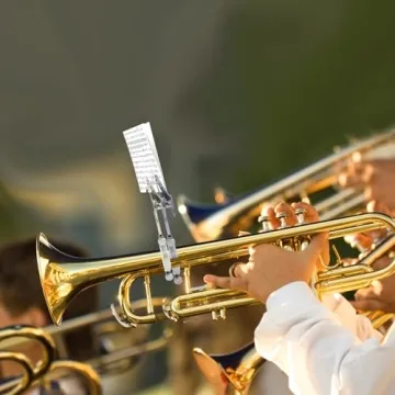 Silver Clarinet Lyre Clip for Beginners and Bands