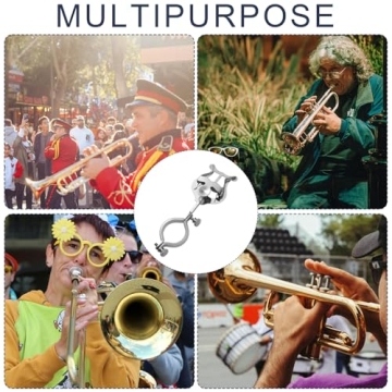 Silver Clarinet Lyre Clip for Beginners and Bands