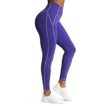 Aoxjox High Waisted Workout Leggings for Women - 26''