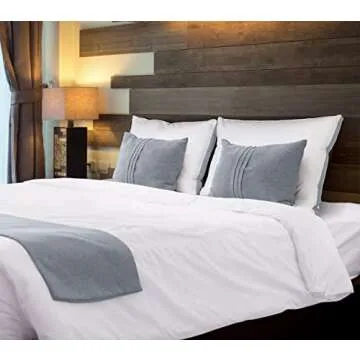 Utopia Bedding Bed Pillows for Sleeping King Size (Grey), Set of 2, Cooling Hotel Quality, Gusseted Pillow for Back, Stomach or Side Sleepers