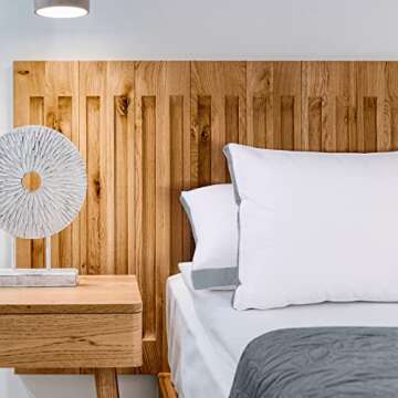 Utopia Bedding Bed Pillows for Sleeping King Size (Grey), Set of 2, Cooling Hotel Quality, Gusseted Pillow for Back, Stomach or Side Sleepers