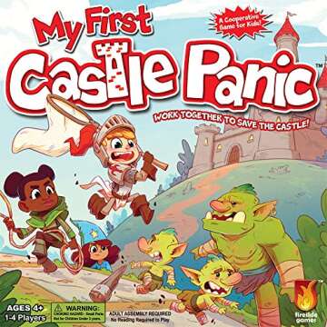 Fireside Games My First Castle Panic Game – Fantasy Strategy Board Games for Kids 4-6 & 6-8 – 1-...